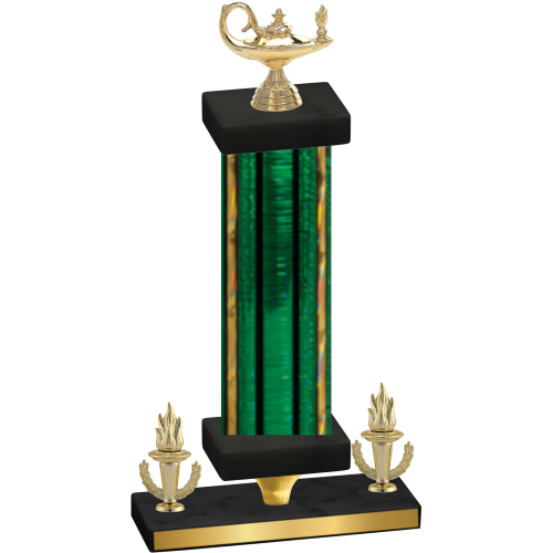 Premium Single Green Glacier Victory Academics Trophy