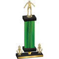 Premium Single Green Carbon Fiber Victory Wrestling Trophy