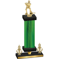 Premium Single Green Carbon Fiber Victory Hockey Trophy