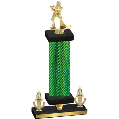 Premium Single Green Carbon Fiber Victory Hockey Trophy