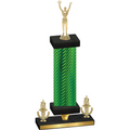 Premium Single Green Carbon Fiber Victory Victory Trophy