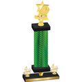 Premium Single Green Carbon Fiber Fourth Place Pickleball Trophy