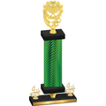 Premium Single Green Carbon Fiber Fourth Place Pickleball Trophy