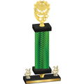 Premium Single Green Carbon Fiber Year Pickleball Trophy