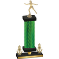 Premium Single Green Carbon Fiber Victory Skater Trophy