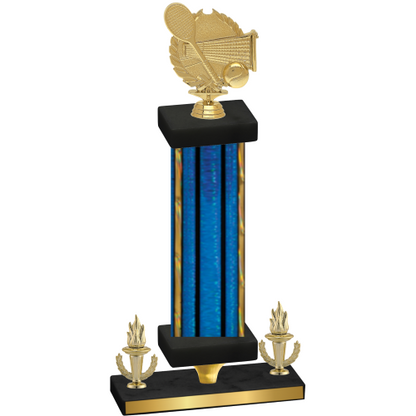 Premium Single Blue Glacier Victory Tennis Trophy
