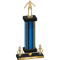 Premium Single Blue Glacier Victory Wrestling Trophy