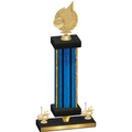 Premium Single Blue Glacier First Place Volleyball Trophy