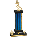 Premium Single Blue Glacier First Place Football Trophy