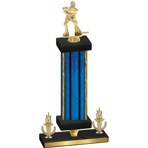 Premium Single Blue Glacier Victory Hockey Trophy