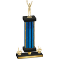 Premium Single Blue Glacier First Place Victory Trophy