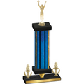 Premium Single Blue Glacier Victory Victory Trophy