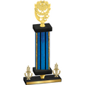 Premium Single Blue Glacier Victory Pickleball Trophy