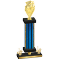 Premium Single Blue Glacier First Place Pickleball Trophy