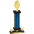Premium Single Blue Glacier Second Place Pickleball Trophy