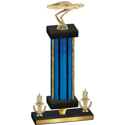 Premium Single Blue Glacier Victory Cars Trophy