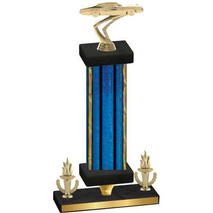 Premium Single Blue Glacier Victory Cars Trophy