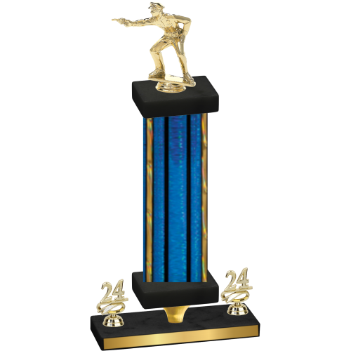 Premium Single Blue Glacier Year Shooter Trophy