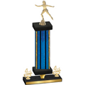 Premium Single Blue Glacier Fourth Place Skater Trophy