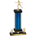 Premium Single Blue Glacier Year Skater Trophy