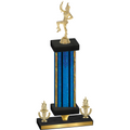 Premium Single Blue Glacier Victory Majorette Trophy