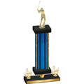Premium Single Blue Glacier Third Place Golf Trophy