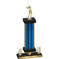 Premium Single Blue Glacier Year Golf Trophy
