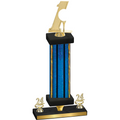 Premium Single Blue Glacier Year Golf Trophy