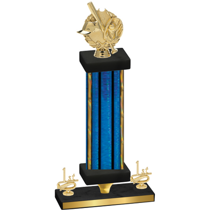 Premium Single Blue Glacier First Place Baseball Trophy