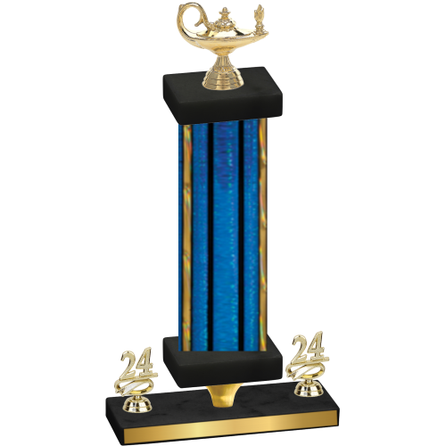 Premium Single Blue Glacier Year Academics Trophy