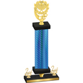 Premium Single Blue Carbon Fiber Second Place Pickleball Trophy