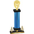 Premium Single Blue Carbon Fiber Victory Pickleball Trophy