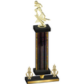 Premium Single Black Glacier Victory Football Trophy