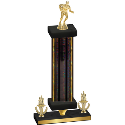 Premium Single Black Glacier Victory Rugby Trophy