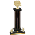 Premium Single Black Glacier Year Running Trophy