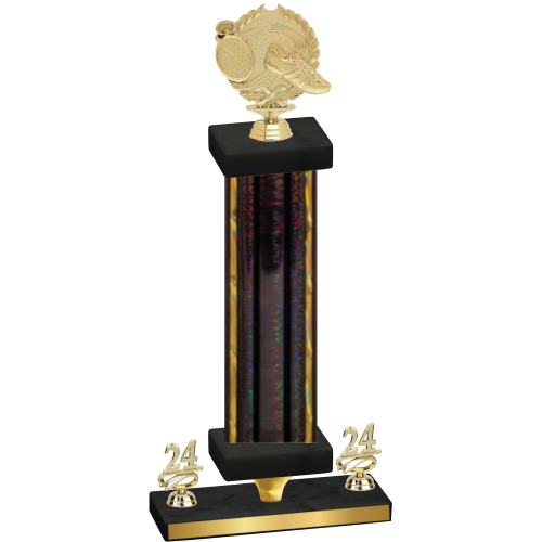 Premium Single Black Glacier Year Running Trophy