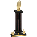 Premium Single Black Glacier First Place Football Trophy