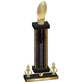 Premium Single Black Glacier Victory Football Trophy