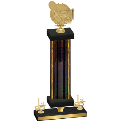 Premium Single Black Glacier First Place Tennis Trophy