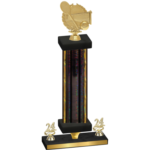 Premium Single Black Glacier Year Tennis Trophy