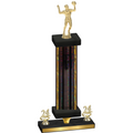 Premium Single Black Glacier Year Volleyball Trophy