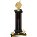 Premium Single Black Glacier First Place Volleyball Trophy
