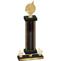 Premium Single Black Glacier Fourth Place Volleyball Trophy