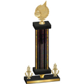Premium Single Black Glacier Victory Volleyball Trophy