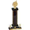 Premium Single Black Glacier Year Volleyball Trophy