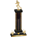 Premium Single Black Glacier First Place Football Trophy