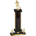 Premium Single Black Glacier Year Football Trophy