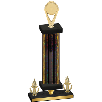 Premium Single Black Glacier Victory Insert Trophy