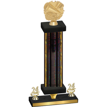 Premium Single Black Glacier Year Cheerleading Trophy