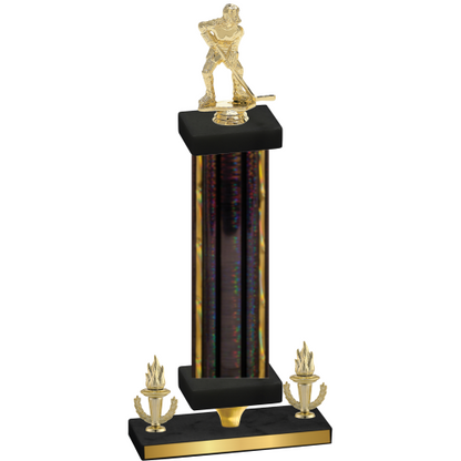 Premium Single Black Glacier Victory Hockey Trophy